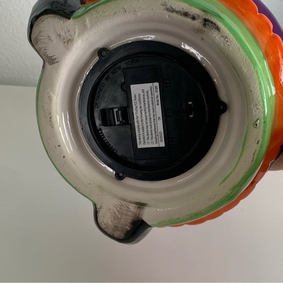 Mr. Halloween Light Up Witch Ceramic Gnome Tree Spooky Boo Scary Decor Green - Picture 8 of 12